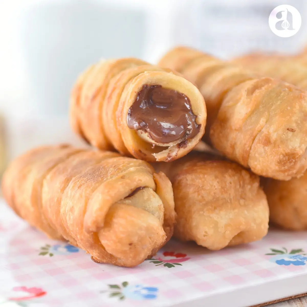 Tequeños de chocolate